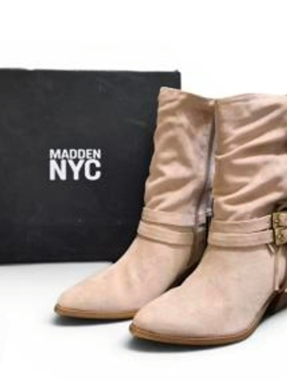 Madden NYC Women's Faux Suede Fringe Boots Size 8 BNIB - Picture 7 of 14
